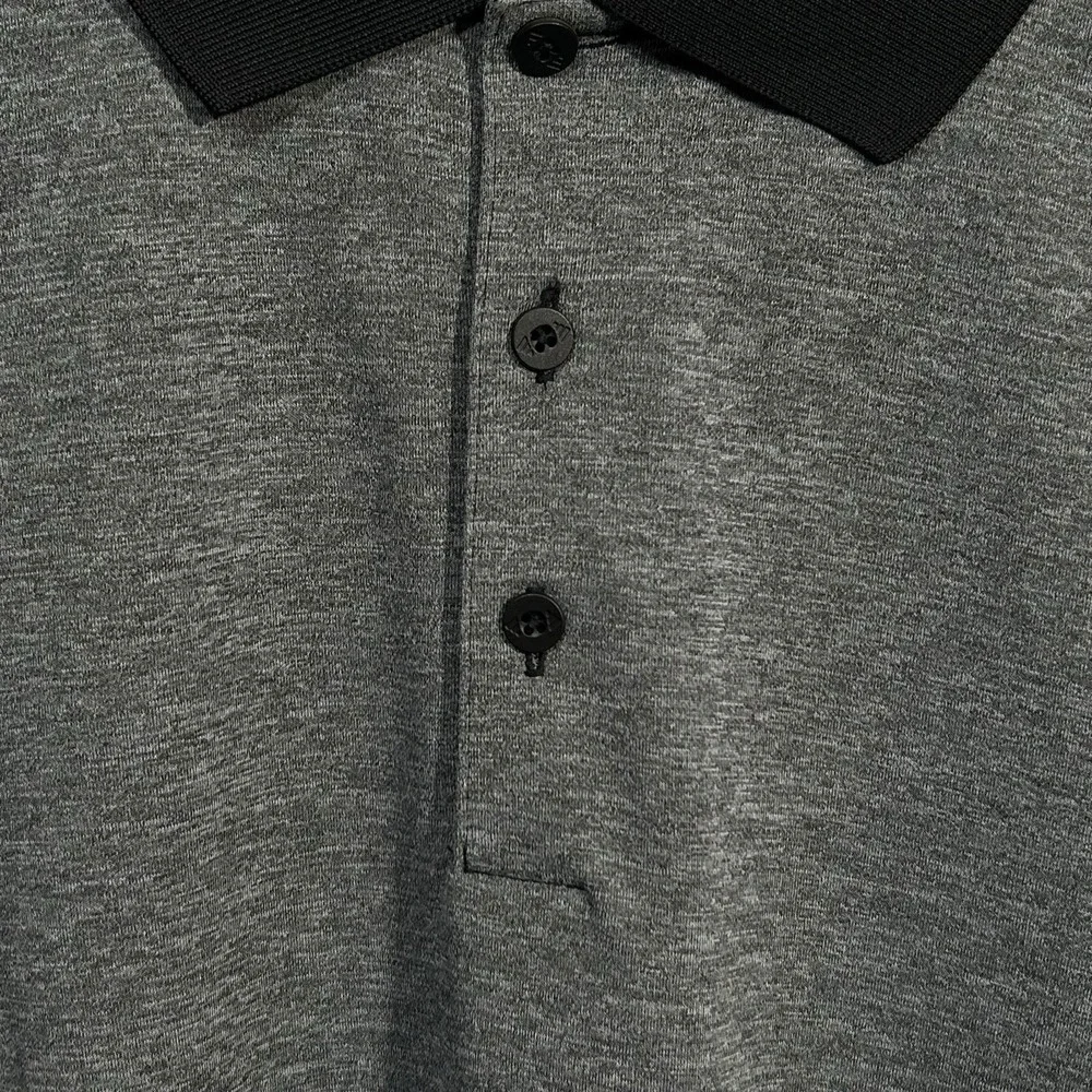 adidas Men's Performance Polo Golf Shirt XL Gray‎ Black Moisture-wicking Fabric
